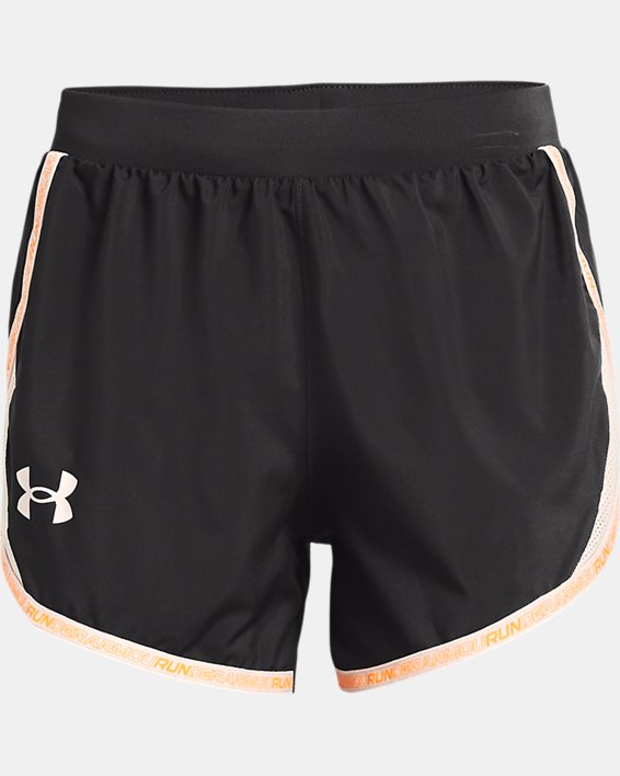 Women's UA Fly-By 2.0 Brand Shorts, Gray, pdpMainDesktop image number 5